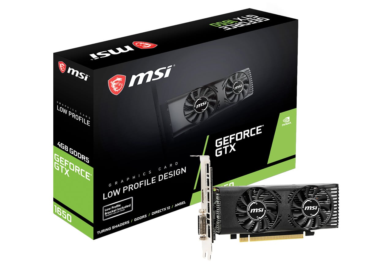 【送料無料】MSI GeForce GTX 1650 4GT LP 正規代理店保証付 vd6989