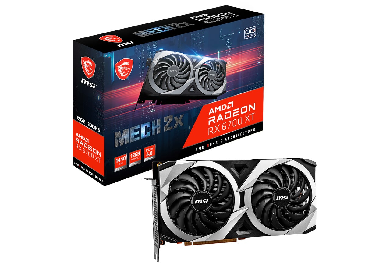 MSI Radeon RX 6700 XT MECH 2X 12G OC 正規代理店保証付 vd7602