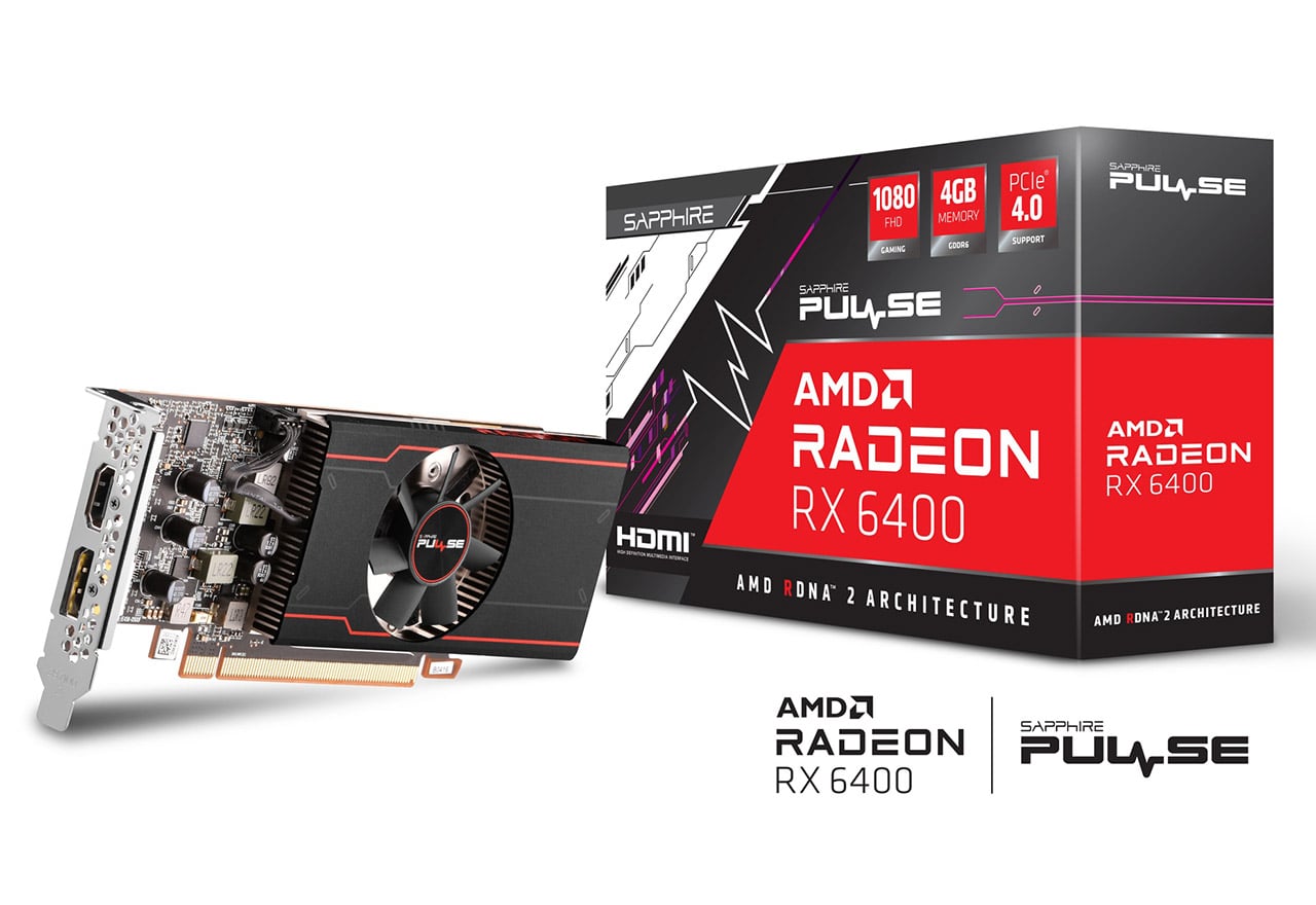 SAPPHIRE PULSE Radeon RX 6400 GAMING 4G GDDR6 Źݾ vd8084