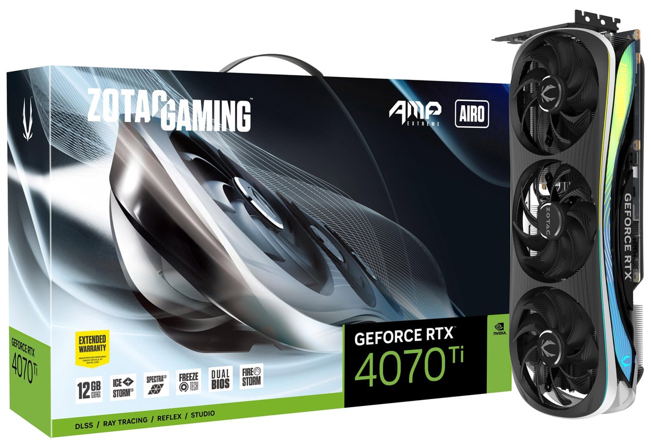 ZOTAC GAMING GeForce RTX 4070 Ti AMP Extreme AIRO Źݾ vd8359