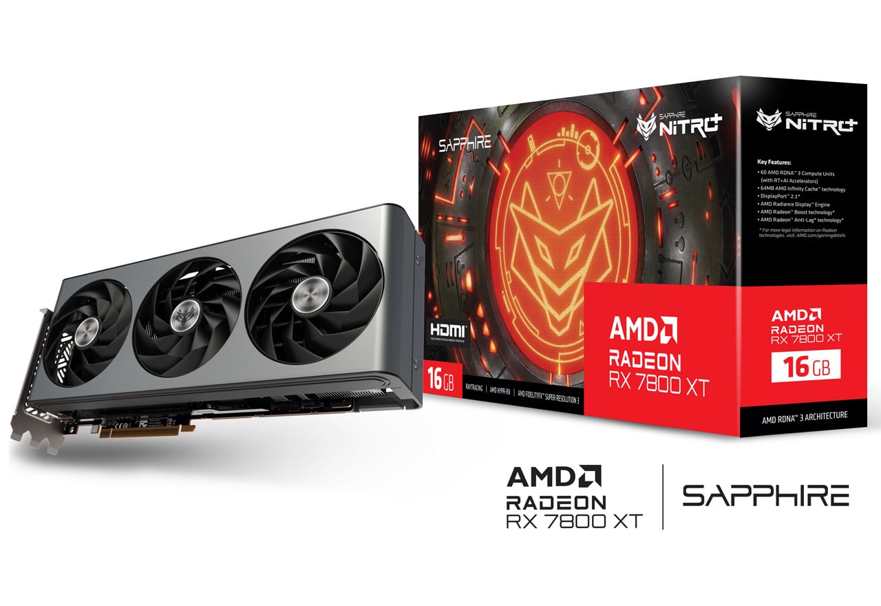 SAPPHIRE NITRO+ Radeon RX 7800 XT GAMING OC 16GB GDDR6 11330-01-20G Źݾ vd8649