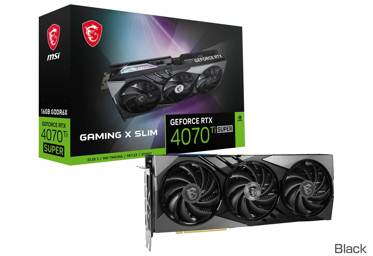 MSI GeForce RTX 4070 Ti SUPER 16G GAMING X SLIM ブラック 正規代理店保証付 vd8726