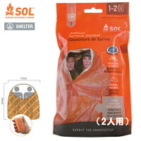 SOL エスオーエル ヒートシート　サバイバル ブランケット(2人用) 2-Person Survival Blanket 登山・アウトドア・非常用ブランケット 防災グッズ