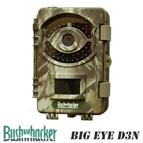 BUSH-WHACKER ブッシュワッカー 4K 16MP 256GB SDHCカード対応 不可視赤外線LED トレイルカメラ BIG-EYED3N