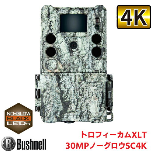 Bushnell(ブッシュネル)人感センサー搭載 不可視赤外線LED シングルイメージコア カラー液晶モニター内蔵 屋外型センサーカメラ トロフィーカム XLT 30MPノーグロウ SC4K