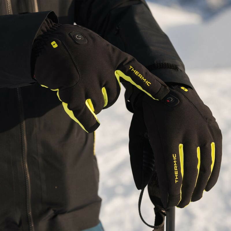 THERM-IC サーミック ヒーティングテクノロジー パワーグローブ スキーライト ブースト ブラック/イエロー POWER GLOVES SKI LIGHT BOOST T46-1200-006