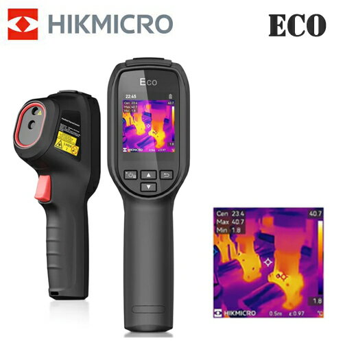 HIKMICRO Eco ハンディ サーモグラフィー カメラ HIK-Eco SuperIR 解像度 240x240、25Hz リフレッシュレート　ハイクマイクロ サーマルカメラ 可視光カメラ 熱画像キャプチャー赤外線サーモグラフィカメラ