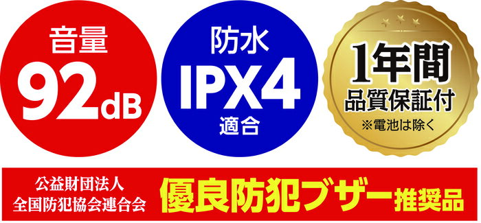 アーテック 防犯ブザーレモン2 II(防水 単...の紹介画像2