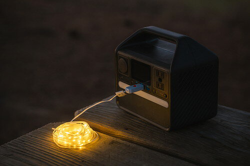 LuminAID ルミンエイド ADD-ON String Lights USB給電式ストリングライト イルミネーション LED電球100球 暖色 マルチ色 2本セット 14086【国内正規品】
