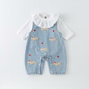 ベビー服 春秋 2点セット コットン カバーオール パンツ 上下セット かわいい 動物柄 長袖 乳幼児 新生児 赤ちゃん 子供服 女の子 男の子 普段着 部屋着...