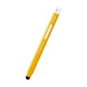 エレコム タッチペン 鉛筆型 三角 太軸 超感度タイプ (スマホ・タブレット用) イエロー P-TPEN02BYL