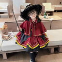 子供用ドレス ハリーポッター コスプレ 衣装 ハロウィン マント付き ワンピース 女の子 ロリータ プリンセスドレス ポリエステル 混紡 B類 中小童サイズ 長...