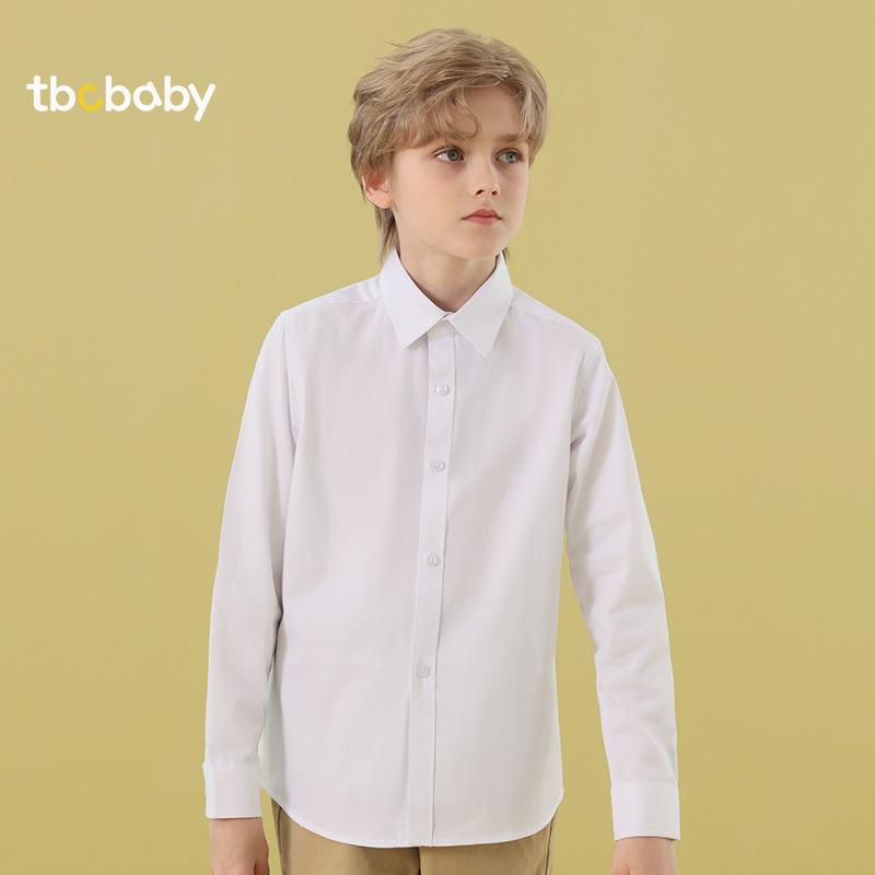 シャツ 男の子 長袖 子供服 フォーマル 白シャツ 綿100％ 春秋冬 発表会 演奏会 制服 スクールシャツ ..