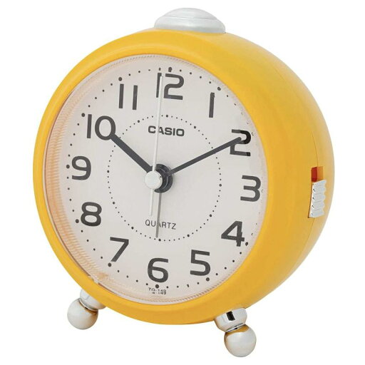 CASIO(カシオ) 目覚まし時計 置き時計 イエロー 黄色 アナログ 小型 スヌーズ ライト TQ-149-9JF CASIO(カシオ) 目覚まし時計 置き時計 イエロー 黄色 アナログ 小型 スヌーズ ライト TQ-149-9JF