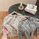 子供服 シャツ 女の子 秋物 長袖 チェック柄 コットン100% トップス かわいい おしゃれ カジュアル 80 90 100 110 120 130cm カー...