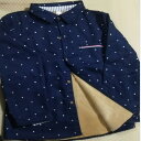 シャツ キッズ 男の子 裏起毛 長袖 韓国風 プリント柄 中学生 高学年 トップス 秋冬 綿 普段着 120 130 140 150 160 170(x2)