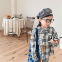 シャツ キッズ 子供用 長袖 コットン ブラウス トップス 春秋 かわいい 無地 ブルー グレー 80cm 90cm 100cm 110cm 120cm 130...