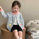 子供服 シャツ 春秋 ストライプ 切り替え 長袖 トップス ガールズ ベビー かわいい 綿100% ブルー 90cm 100cm 110cm 120cm 130...