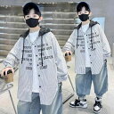 シャツ キッズ 男の子 長袖 ストライプ 綿 秋 春 トップス 子供服 ボーイズ 120cm 130cm 140cm 150cm 160cm 170cm(x2)