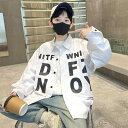 シャツ キッズ 男の子 子供 春秋 長袖 コットン アルファベット トップス 120cm 130cm 140cm 150cm 160cm 170cm ホワイト ...