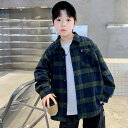 シャツ キッズ 男の子 春物 格子柄 コットン ジャケット アウター カジュアル 長袖 120cm 130cm 140cm 150cm 160cm 170cm ...