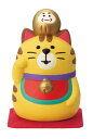 デコレコーポレーション concombre のせのせ招き猫 とら サイズ:約W3.2 D3.2 H5 ZCB-47484(3)