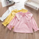子供用シャツ 半袖トップス 春秋 女の子 中小 女の子 無地 綿 かわいい 普段着 イエロー ピンク系(x6)
