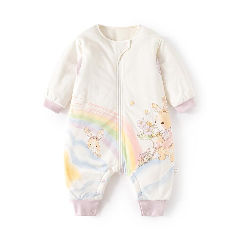 ベビー服 スリーパー 秋冬 中綿入り あったか 新生児 赤ちゃん ジッパー 前開き 多機能 ベビー スリー..