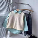 子供用セットアップ 長袖カットソー デニムパンツ 3点セット 秋物 薄手 男の子