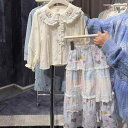 子供服 セットアップ 春夏 長袖刺繍ブラウス 漢服スカート 女の子 中大童 2点セット スウィート かわいい ガールズ 普段着 お出かけ着