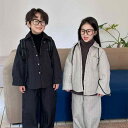 子供用セットアップ 秋冬 子供服 上下セット 裏起毛 シャツ パンツ 2点セット 男の子 女の子 幼児 小学生 90cm 100cm 110cm 120cm 1...