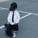 シャツ 男の子 子供服 春夏 韓国風 長袖 トップス ベビー 幼児 白 無地 襟付き 入園式 フォーマル カジュアル(x2)