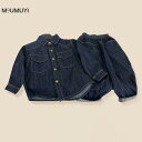キッズ 長袖シャツ デニムパンツ 2点セット 子供服 男の子 ボーイズ 春秋 普段着 ベビー カジュアル