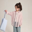 子供服 シャツ ガールズ 女の子 トップス 長袖 薄手 綿 柔らかい 翻领 無地 白 ピンク ブルー 春夏 秋(x2)