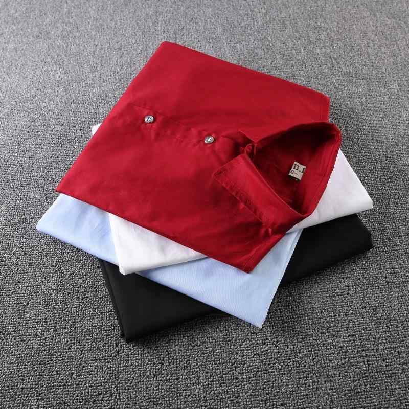 シャツ 男の子 キッズ 子供服 長袖 ルーズ ゆったりサイズ コットン100％ 無地 白シャツ 制服 110cm 12..