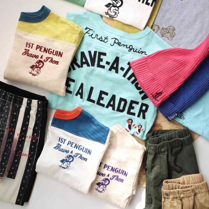 Tシャツ キッズ 長袖 竹節綿 アニマル 立体刺繍 男の子 女の子 子供服 トップス カットソー 春秋 ブルー 芥末イエロー(x5)