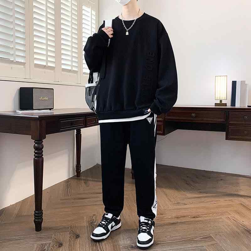 スウェット メンズ 上下セット スポーツウェア 長袖 Tシャツ 長ズボン 綿 秋物 運動着 部屋着 カジュア..