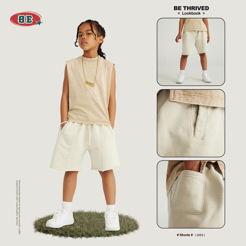 子供服 パンツ 短パン ハーフパンツ スポーツパンツ 春夏 男女兼用 男の子 女の子 コットン100% 水洗い..