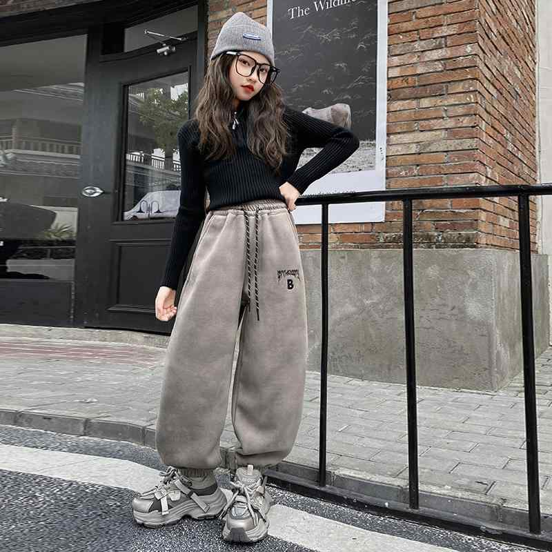 キッズ パンツ 厚手 裏起毛 スウェットパンツ 女の子 冬用 運動着 普段使い 120cm 130cm 140cm 150cm 1..