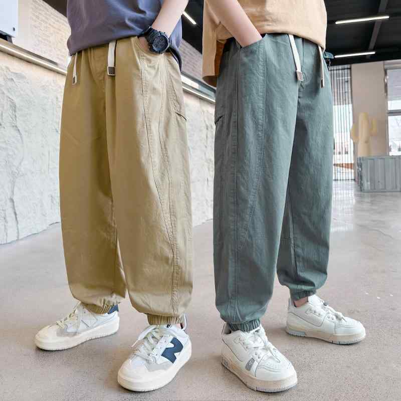 キッズ 男の子用 パンツ 夏用 長ズボン 薄手 スポーツパンツ 普段使い 120cm 130cm 140cm 150cm 160cm ..
