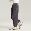 子供用パンツ 女児 裏起毛 あったかロングパンツ 秋冬 普段使い 通園 通学 ガールズ ズボン ボトムス 綿混 ピンク系 紫 グレー(x2)