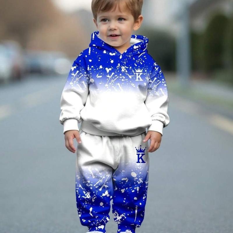 子供用セットアップ キッズ 男の子 スポーツウェア スウェット パーカー ロングパンツ 2点セット 100cm..