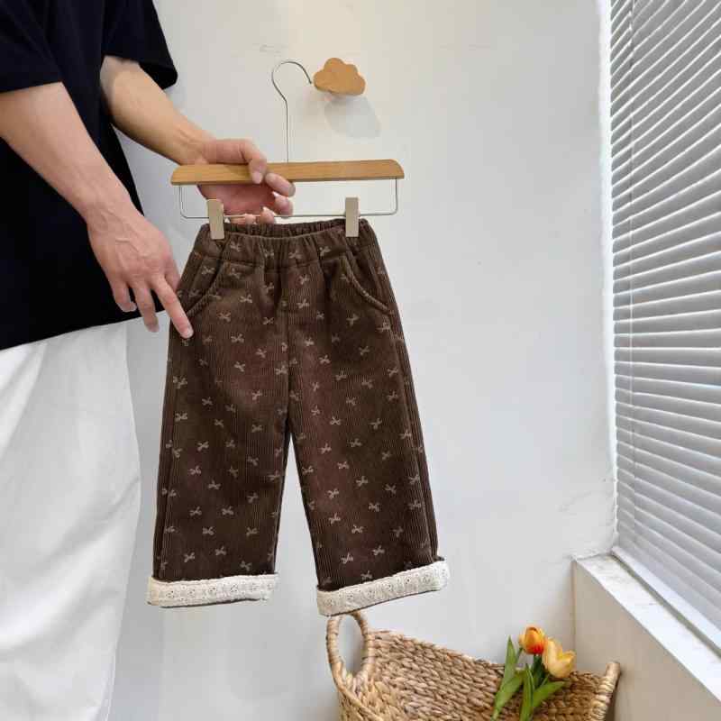 子供用パンツ 秋冬 コーデュロイ ズボン 裏起毛 暖パン 男女兼用 キッズ 幼児 普段着 かわいい オシャ..
