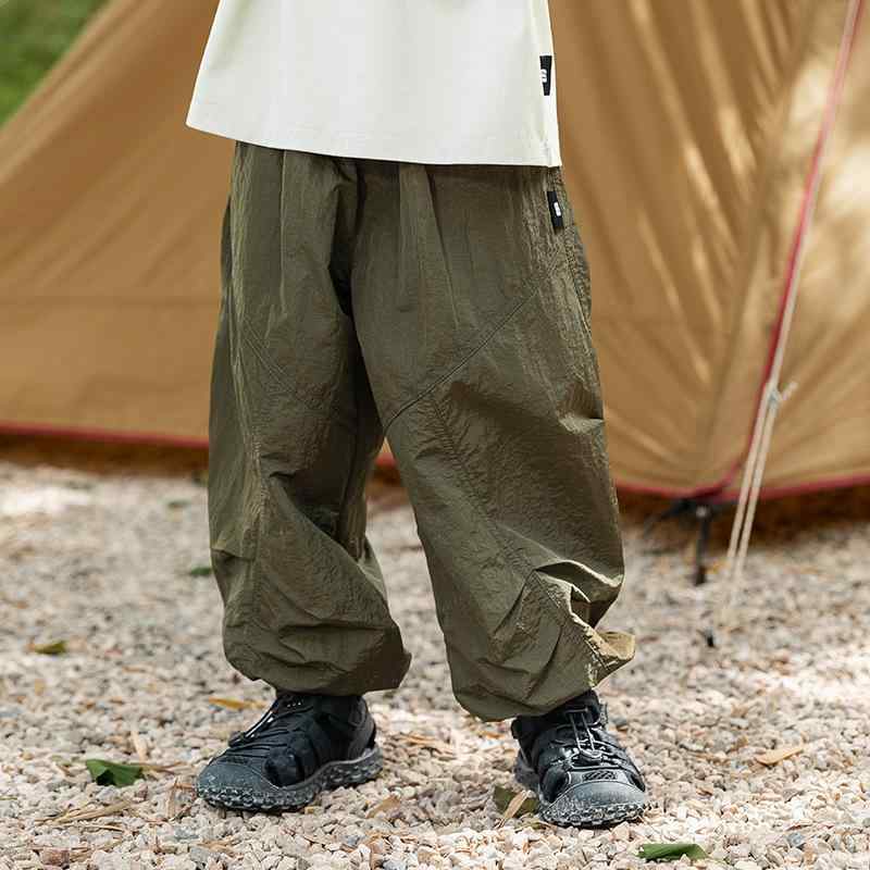 子供用パンツ 男の子 薄手ナイロン 長ズボン 90G 軽量 スポーツ 普段使い 蚊除け ウエストゴム 伸縮性 ..