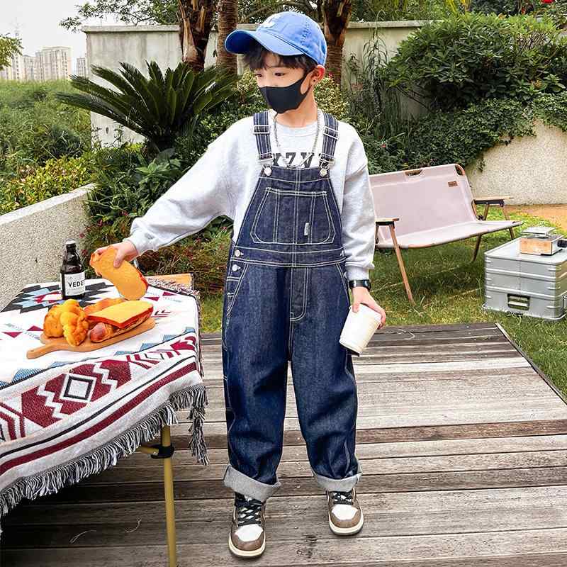 子供服 デニムオーバーオール 男の子 春秋 長ズボン キッズ ボーイズ カジュアルパンツ 中 толстовк Бо..
