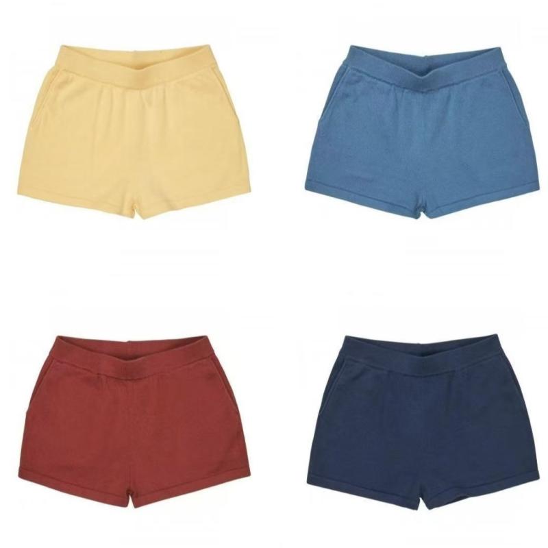 キッズ ショートパンツ ベビー 柔らか純綿ニット 無地 高腰 短パン 春夏 80cm 90cm 100cm 110cm 120cm ..