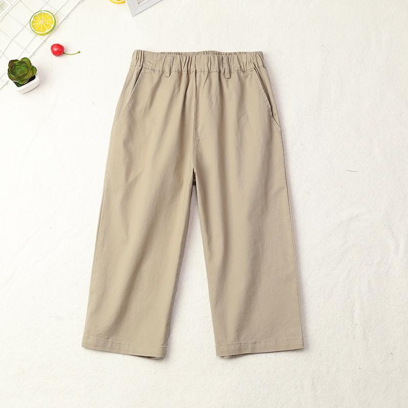 子供服 パンツ キッズ 七分丈パンツ 薄手 短パン 子供 小学生 スクールパンツ 英国風 男女兼用 綿 浅カ..