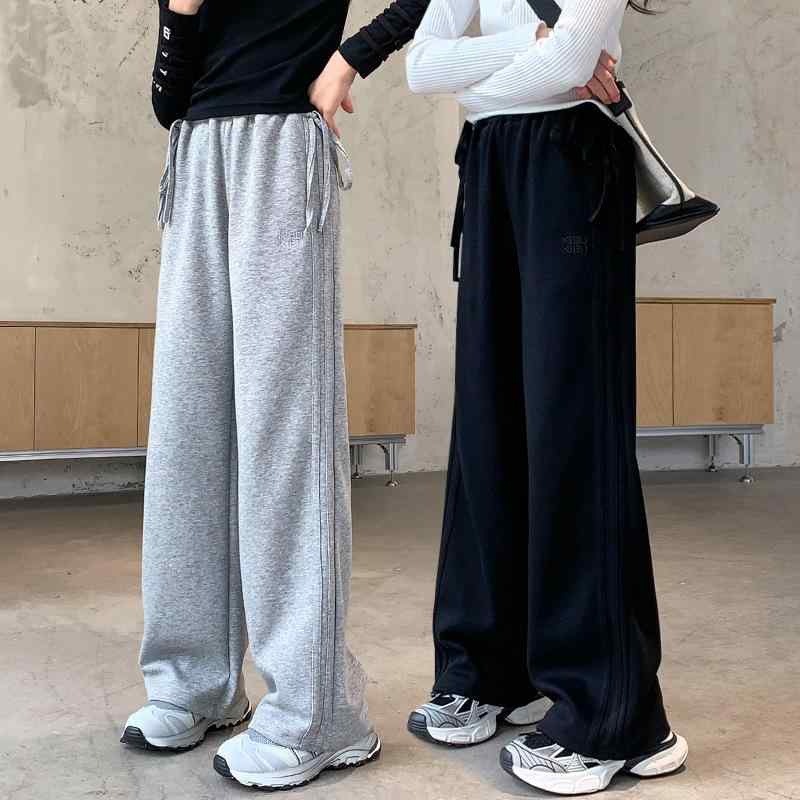 子供服 スポーツパンツ ガールズ ワイドレッグパンツ ロングパンツ 女の子 春秋 中大童 8歳以上 140cm..