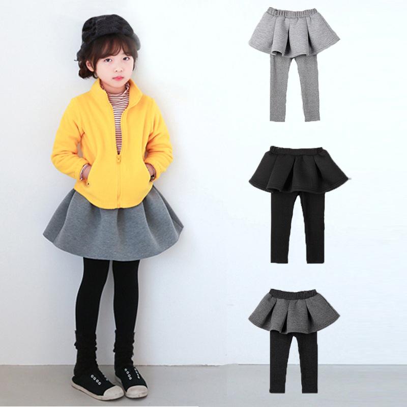 スカート キッズ 女の子 子供服 春秋 膝丈スカート スカッツ ニット 綿80% 100cm 110cm 120cm 130cm 14..