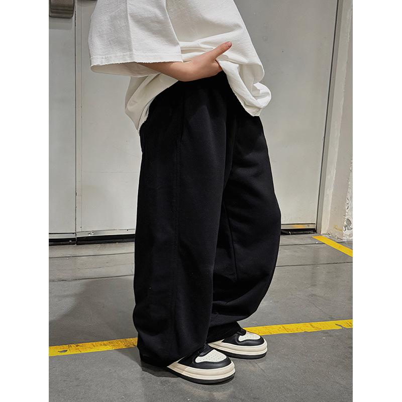 子供服 パンツ 男の子 ズボン 春秋 カジュアルパンツ ロングパンツ 100cm 110cm 120cm 130cm 140cm 150cm ブラック 無地 コットン 95% 3歳 4歳 5歳 6歳 7歳 8歳